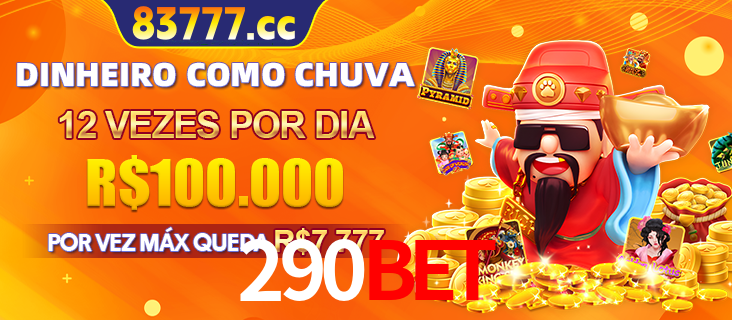 Banner do programa de recompensas Recomende para amigos do 290bet, detalhando os bônus por convidar amigos, com prêmios que chegam a R$288.888.